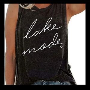New Small Lake Mode Gray Sleeveless Muscle Shirt Tank Top